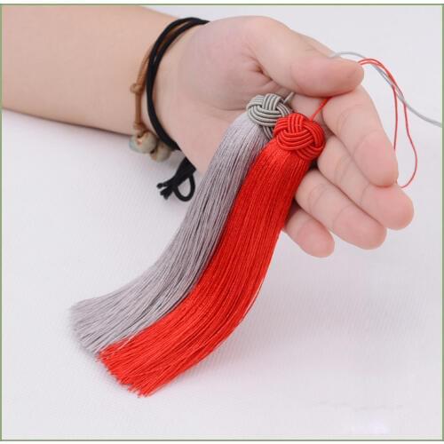 Long Rayon Polyester Silk Tassel Earrings Charms Chinese Knot Cotton Tassels For Jewelry Diy Making