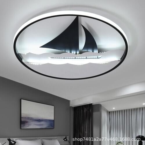 Sailboat Shape LED ceiling lamp for bedroom ceiling Lights bedroom decoration lights modern creative ceiling lighting ZM1019