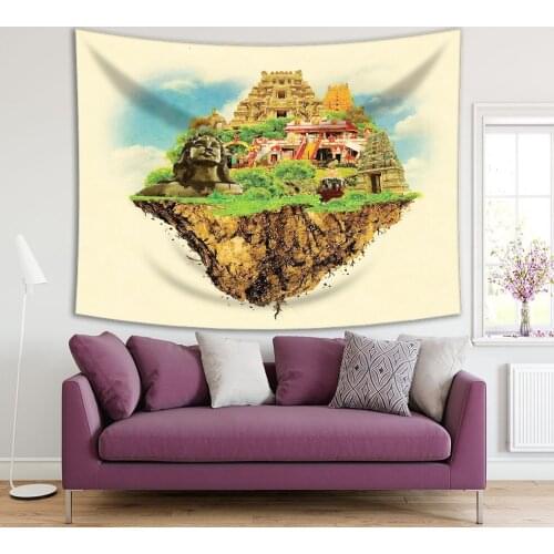 Tapestry Coimbatore City Ancient Building Tourist Attraction Cultural Heritage Yellow Green