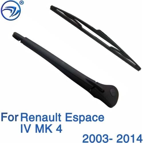 Wiper 14" Rear Wiper Blade & Arm Set Kit For Renault Espace IV MK 4 2003- 2014 2013 Windshield Windscreen Rear Window