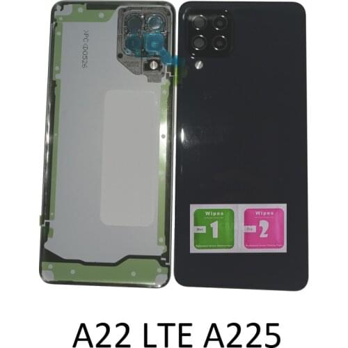 New Back Cover For Samsung Galaxy A22 LTE A225F A225M A225 Original Phone Housing Chassis Rear Panel With Camera Lens Adhesive