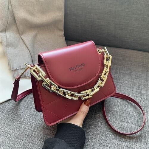 New 2021 Fashion Women Handbags Brand Leather Chain Bag Luxury Designer Ladies Casual Crossbody Bags Shoulder Tote Messenger Bag