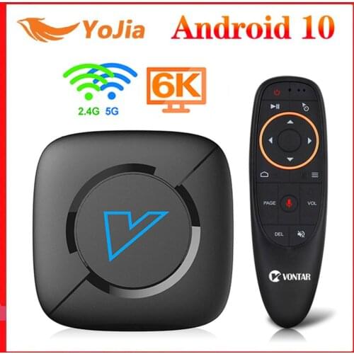 2021 V6 Smart TV Box Android 10 4GB RAM 64GB ROM Android 10.0 4K Media Player Youtube 2.4&5G Dual wifi BT5.0 Set Top Box 1G8G