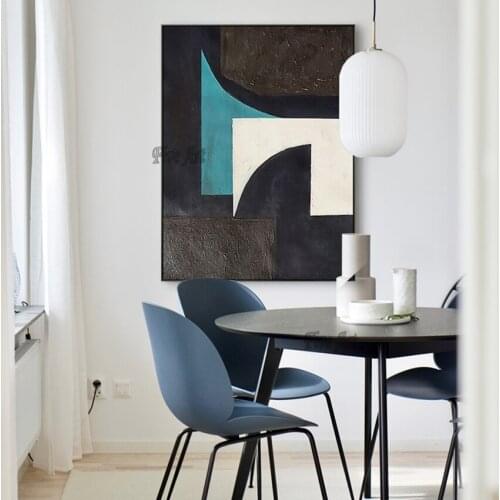 Hand-painted Oil Painting Sea Level Sunrise Painting Wall Art For Living Room Home Decoration Wall Painting Landscape Picture