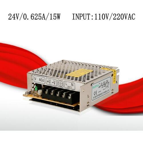 S-15-24 24V/0.625A/15W switching power supply, centralized power supply, power supply security monitoring