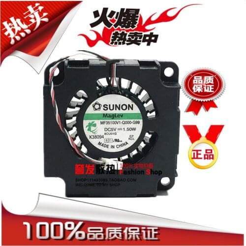 SUNON MF35100V1-Q000-G99 8CU01G Server Cooling Fan DC 5V 1.50W 3-wire