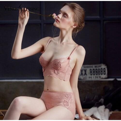 Thin Bra women Lace Perspective Bralette Sexy Lingerie Underwire Embroidery Floral Bras Top Luxury Gift BH Top Brassiere