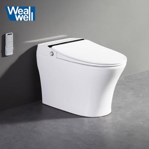 Smart Toilet One Touch Automatic Ceramic Sensor One Piece Ceramic Toilet Sanitary Ware Floor Mounted
