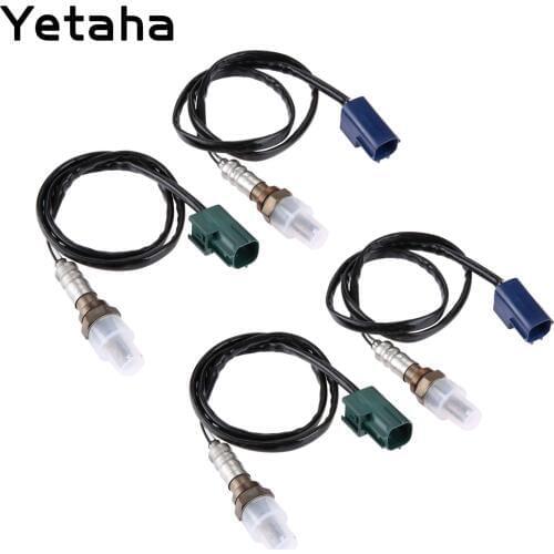 Yetaha 4Pcs Oxygen Sensor O2 2 Upstream + 2 Downstream For 03-05 Infiniti 05-06 Nissan V6-3.5L