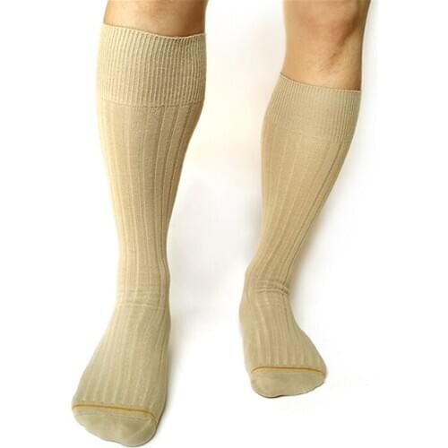 Winter Thick Mens Formal Socks Striped Cotton Elastic Sexy Male Dress Suits Socks Collection Gay Fetish Stockings