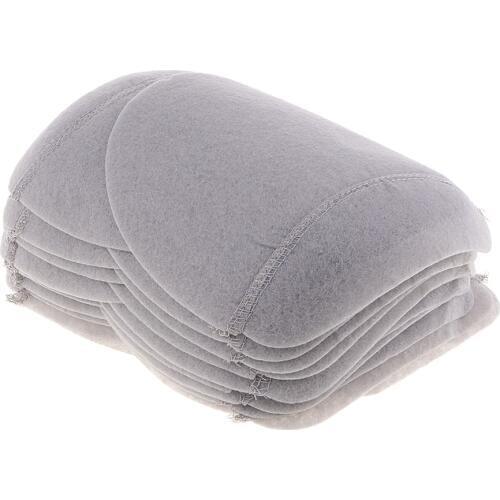 10 Pairs Grey Sew-In Padding Cotton Shoulder Pads Padding for Clothes Sewing Accessories