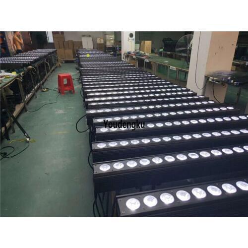 12pcs Indoor use wall washer LED Washer 4-in-1 18*10w rgbw led bar strip city color led wall washer light