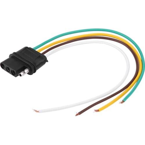 4-Way Car Connects Tail Lights/Brake Lights /Turn Signals Plug Wiring Connector TM8010 For Trailer RV Motorhome Caravan