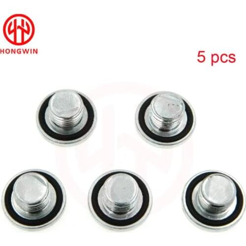 5pcs 90502556 90528145 96023264 652315 652477 Engine Oil Pan Drain Plug Bolt Nut For Opel Astra F G H J Combo Corsa Insignia