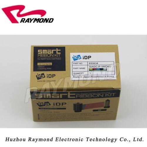 Original IDP Smart 650634 SIADC-P-YMCKO Color Ribbon Kit 250 Prints,for use with smart 30S 50S 50D 50L Series Card Printers