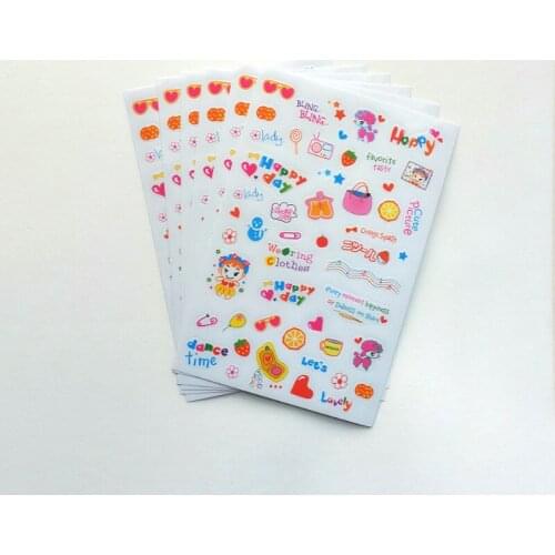 6pcs Cute happy day paper sticker Organizer Calendar Diary Book Planner Scrapbook Decoration Diary Sticker papeleria