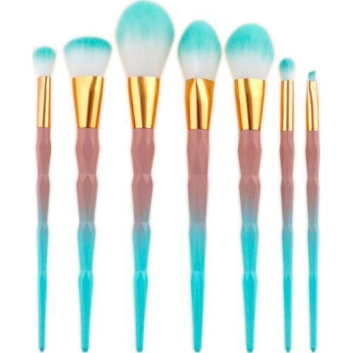 7/10 Pcs/set Eye Shadow Blending Fan Makeup Brushes Tools Kit Power Foundation Blush Cosmetic Beauty Make Up Brush Maquiagem