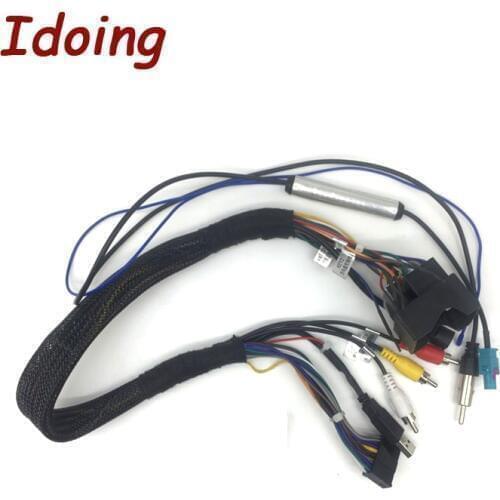 Idoing Automotive Car Stereo Audio CD/DVD Harness Adapter Extended line For VW