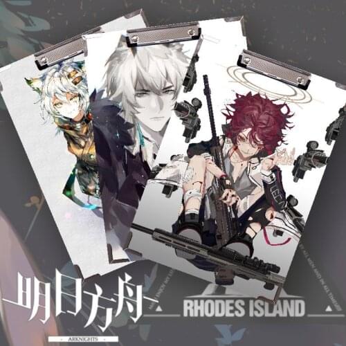 [MYKPOP]Arknights A4 Clipboard Writing Pad Document Holders School Office Stationery Drop Shipping SC20072718