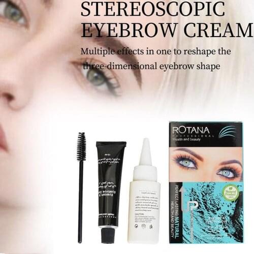 10ml Eyebrow Dyeing Dye Hair Dye Waterproof Long-Lasting Non-Fading Hair Eyelashes Dye Powder Eyebrow Hair Cosmetic Set Tool