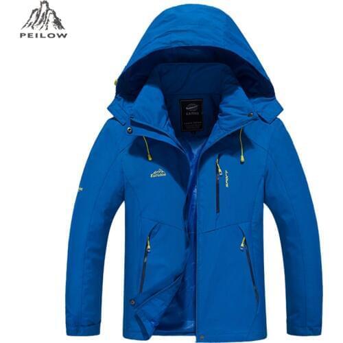 PEILOW Women Men Outwear Spring Autumn Breathable Waterproof windbreaker Jacket brand Military Hoodie coats clothing size M~5XL