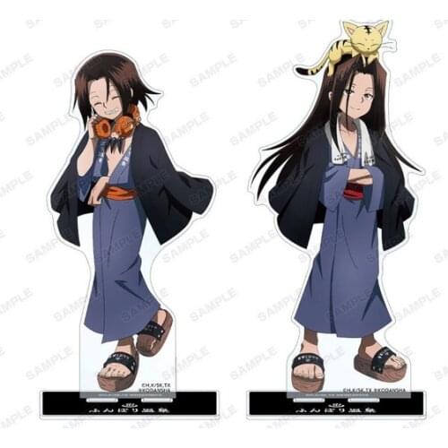 Hot Anime Hot Spring Series SHAMAN KING YOU ASAKURA AMIDAMARU Cartoon Figure Acrylic Stand Model Plate Desktop Toy