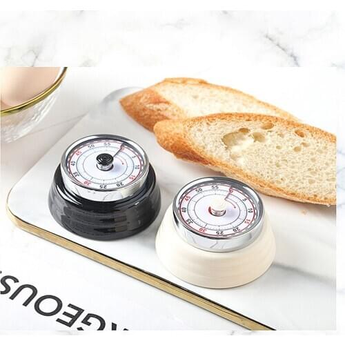 Stainless Steel Mechanical Kitchen Timer Household Magnetic Time Reminder Baking Countdown Instrument Time Measurement Таймер