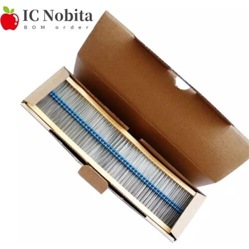 1000Pcs 1/6W 1/8W Metal Film Resistor 1% 0.125W 0.1R ~ 1M 4.7R 10R 22R 47R 100R 220R 470R 1K 10K 100K 2.2 4.7 10 270 360 Ohm