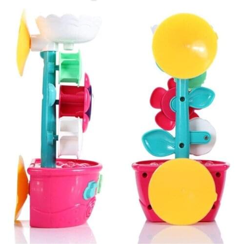 Muti-functional Bathtub Toy Sandbox Table with Funnel Cup Floating Toy Interactive Sand Playing Beach Toy with Suction
