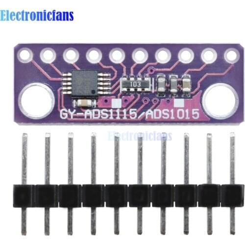 ADS1115 Module 16 Bit IIC I2C 4 Channel ADC with Pro Gain Amplifier 2V To 5V Auto Shut Down Programmable Comparator For Arduino