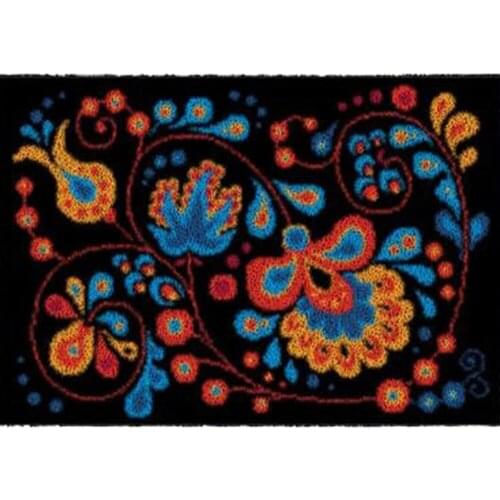 Carpet embroidery set for Adults Latch hook rug kits with Pre-Printed Pattern Tapestry Home decoration Diy Rug Flowers Hobby