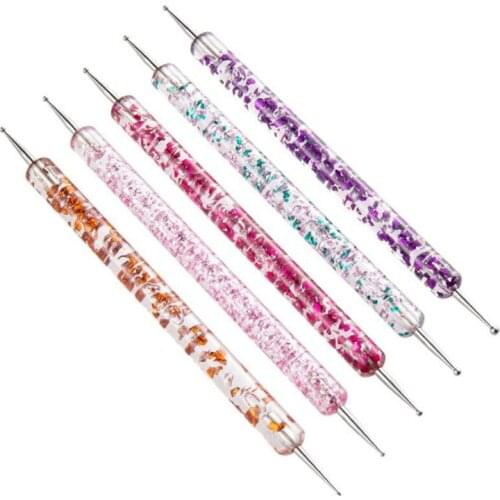 10sets Nail Art Dotting Pens Nail 2 Ways Drill Point Nail Tools Dot Marbleizing Painting Drawing Polish