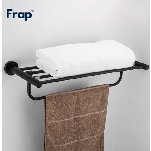Frap modern Style Wall Mounted Paste Towel Bars Bathroom Towel Hanger Bathroom Ace Shelf Bathroom Accessories F30224