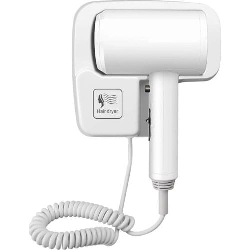 Hotel Wall Mounted Hair Dryer Professional Hair Dryers Household Constant Temperature Blow Dryer with Holder Base Free Punching