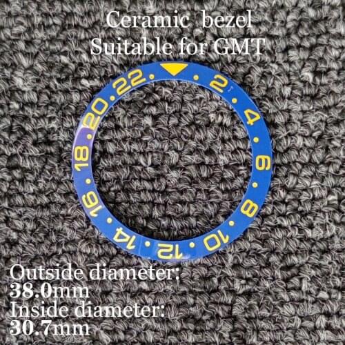 38mm 2021 New Style Advanced Engraved Ceramic Bezel Suitable For 40mm Case Accessories