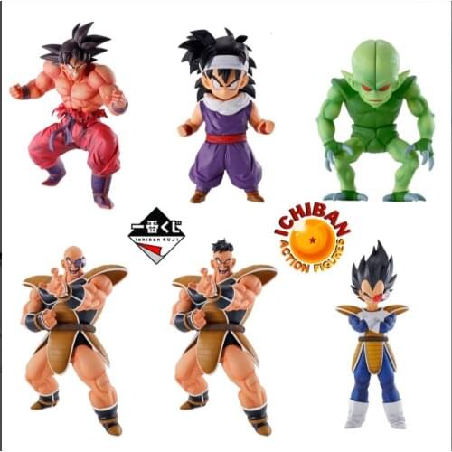 Original in stock Bandai Ichiban Dragon Ball Ex Attack of The Saiyans Action Figure Goku Vegeta Anime doll Collection Model Toys