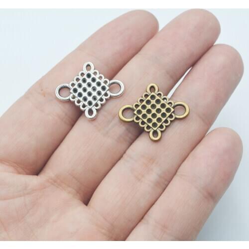 18pcs alloy charms Chinese Knot Connector Charms Hanging Charm for fashion jewelry