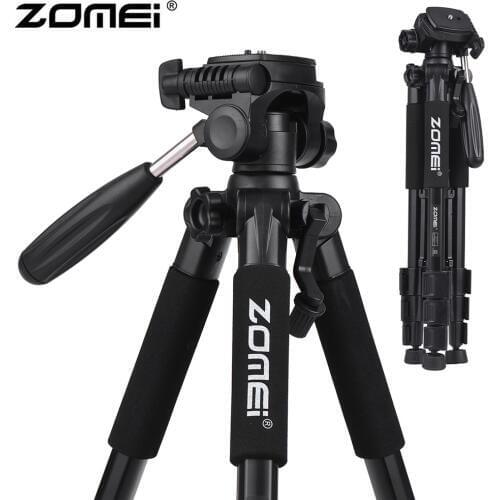 In Stock ZOMEI Q111 Professional Portable Travel Aluminum Camera Tripod&Pan Head for Canon Nikon Sony SLR DSLR Digital Camera