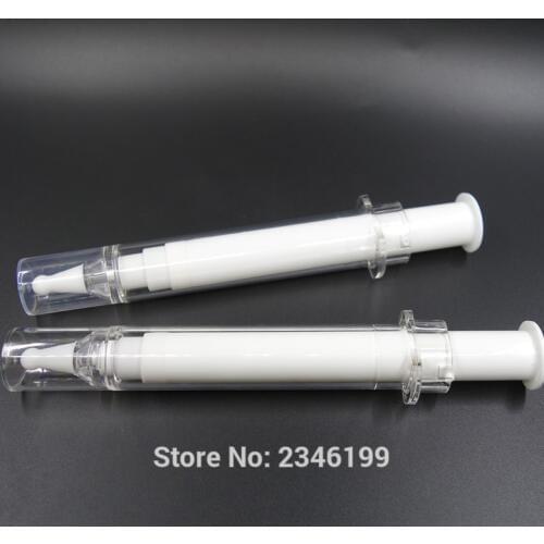 20ML 50pcs/lot Empty Grade Airless Syringe Bottle/Vacuum Bottle, Emulsion Bottle Lotion Pump, DIY White/Clear Eyecream Container