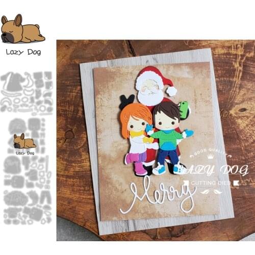 Christmas Selfie Metal Cutting Dies Scrapbooking Stencil DIY Mold Knife Craft Embossing Die Cuts Card Making New Dies For 2021