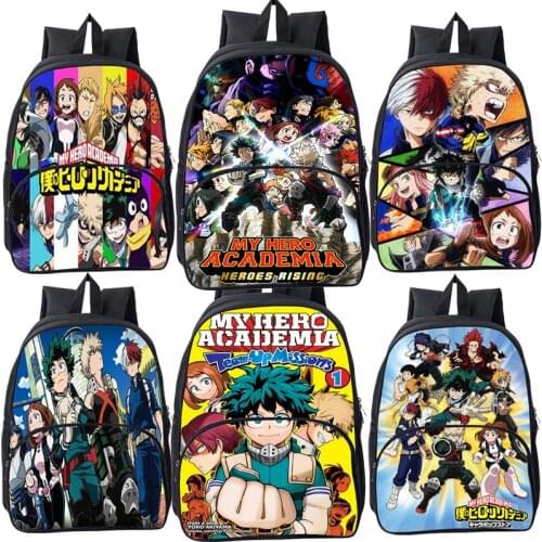 Cartoon My Hero Academia Backpack Fashion Pattern School Backpacks Children Book Bags Boys Girls School Bags Beautiful Mochila
