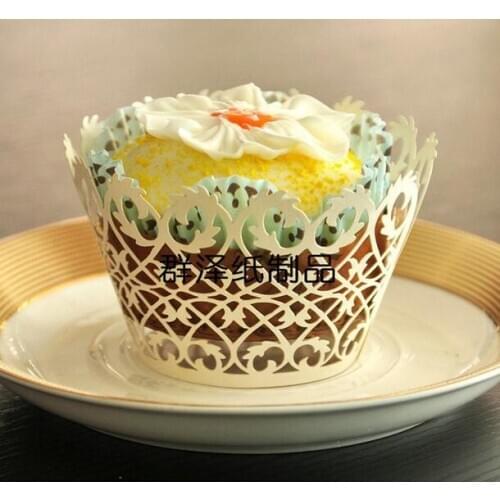 100PCS/LOT Lace Cupcake Wrappers 10 Color Available Originality Cup Decoration Party Gift