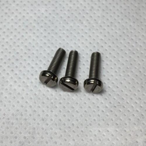 2pcs M1.2 TA2 titanium Slotted cylindrical head screws one word pan headed screw mechanical bolts bolt DIN84 2mm-10mm length