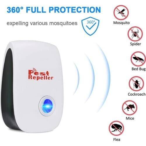 3/6/8 Pack Ultrasonic Pest Repeller Reject Electronic Repellent Killer Anti Mosquito Insect Repelent Rejector USA Dropshipping
