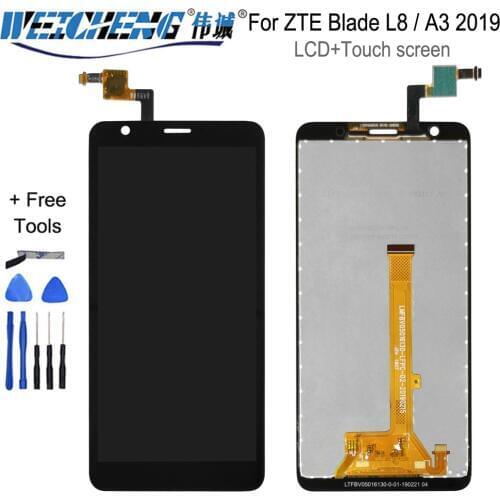 5.0''For ZTE Blade L8 / A3 2019 LCD Touch Screen Panel Glass Display Digitizer Panel Glass Assembly Parts For ZTE A3 2019