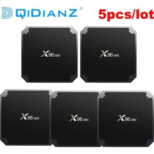 5pcs/lot X96 mini Android 9.0 Smart tv box S905W Quad Core 4K 1080P Full HD Media Player Set-Top Box x96mini