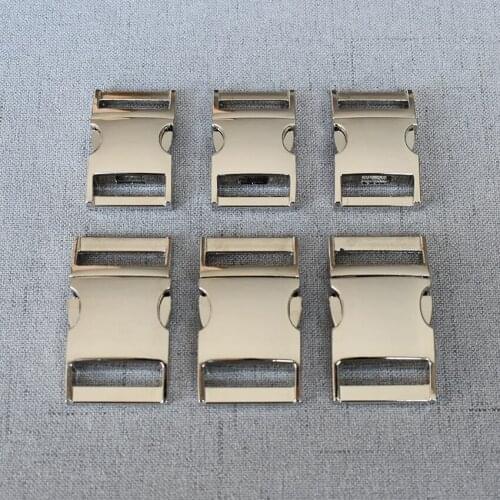 50 Pcs/Pack 20mm 25mm Metal Release Buckle For Cat Pet Dog Collar Paracord Necklace Bracelet Garment Sewing Accessory Qck-2y