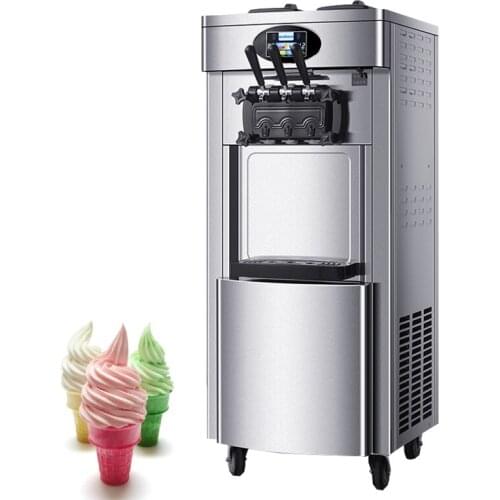 Soft Ice Cream Machine For Small Business Ice Cream Makers Vertical Stainless Steel Ice Cream Machine Vending 2200W