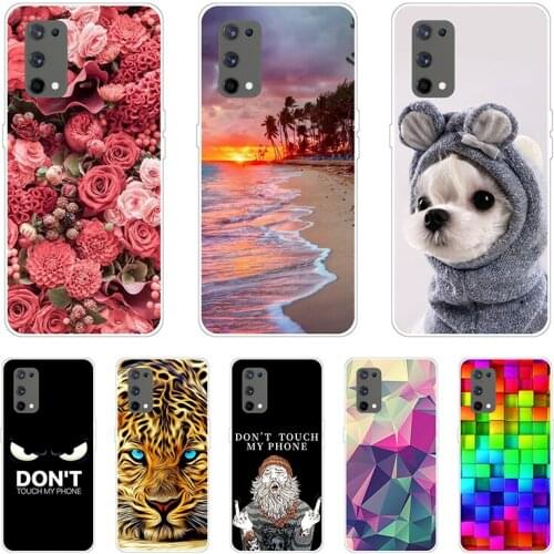 Realme 7 Pro Case For OPPO Realme C3 Silicone TPU Phone Case For Realme X7 6 Pro X3 C12 C11 6i Cute Animal Flower Painting Cover