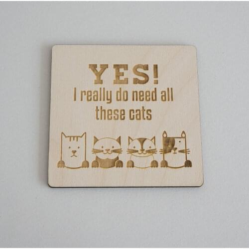 Laser engraved wooden Funny cat lovers hanging sign,Room decor,birthday gift,family gift
